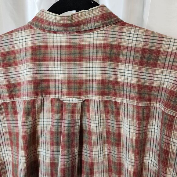 Pendleton Vintage 100% Cotton Mens Button Down Shirt Plaid Large Long Sleeve Vtg - Picture 7 of 9